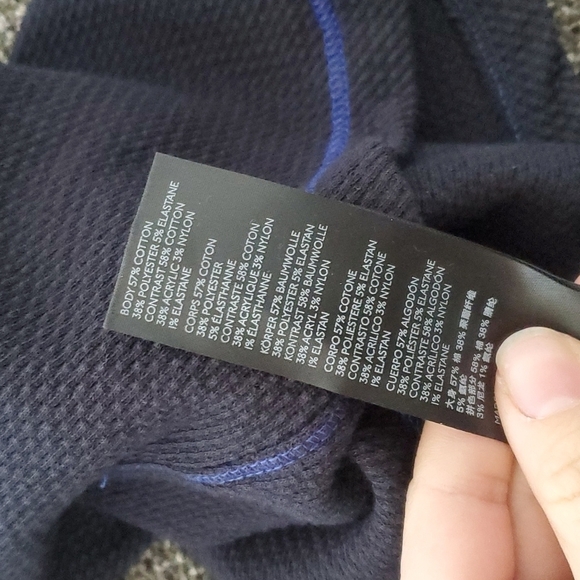 NWT Free People Mix Thermal Cuff Long Sleeve Top women boho - Picture 9 of 10